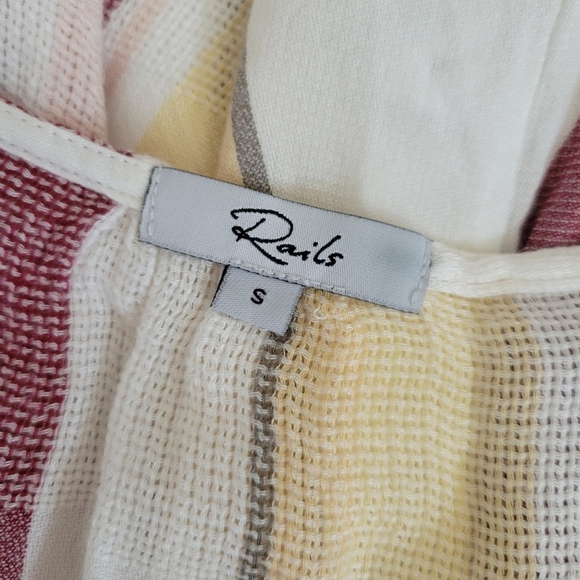 Rails Longsleeve Wrap Style Becca Dress in Cusco Stripe - Picture 5 of 7